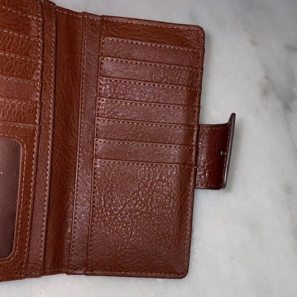 Fossil Wallet Leather Bifold Multi compartment snap zip wallet - Picture 15 of 16